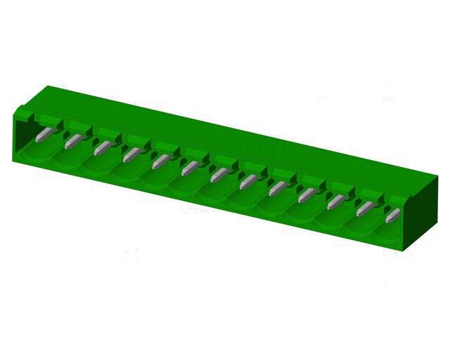 Connector: ontkoppelbare terminal strip; contact; mannelijk Connector: ontkoppelbare terminal strip; contact; mannelijk